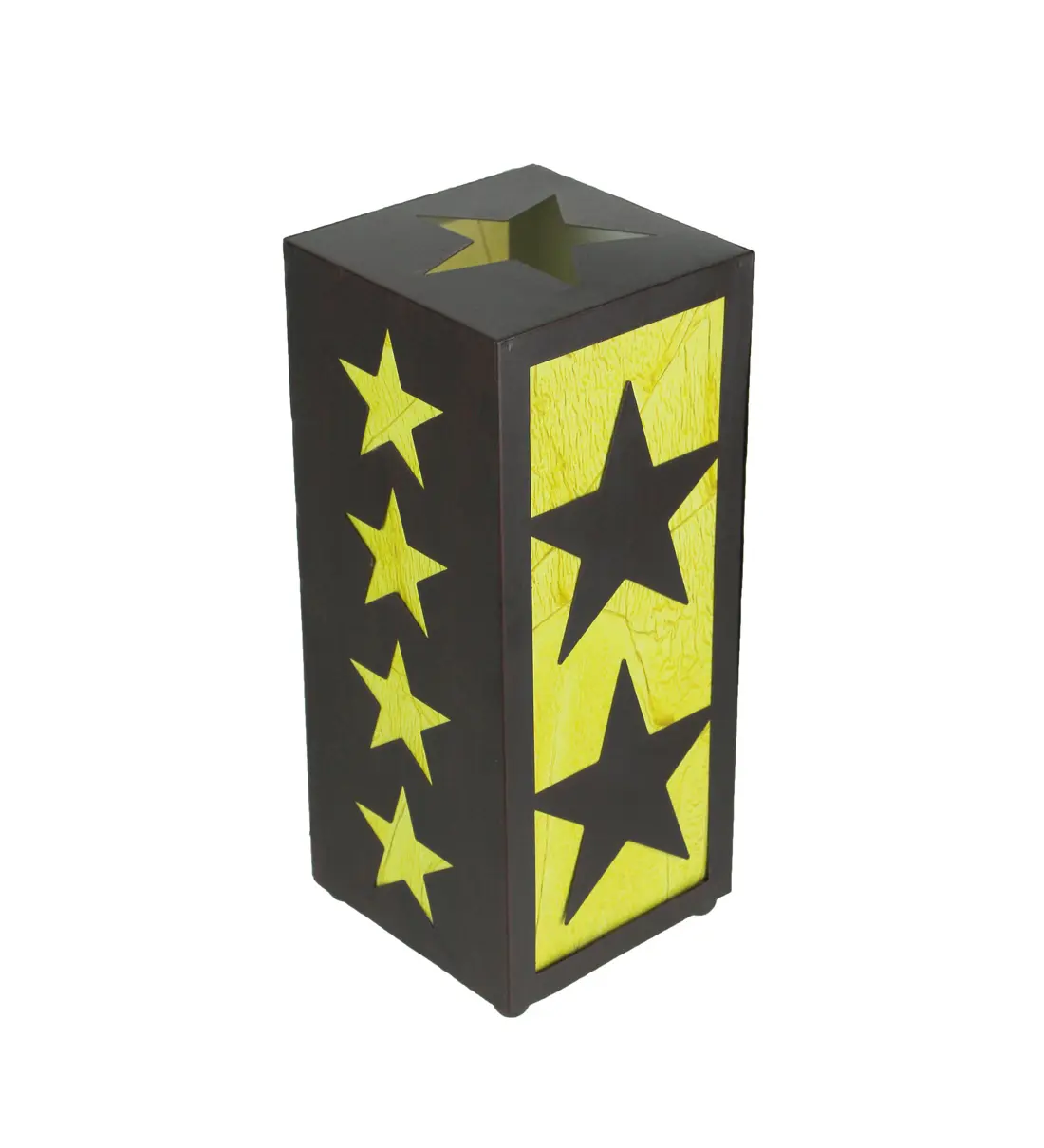 Western Star Black and Yellow Metal Light Box Accent Lamp