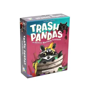 Trash Pandas Game Set, Fun Cartoon Illustrations, Fast-Paced Family Card Game, Collecting Mechanism, Ideal for Kids and Family Gatherings