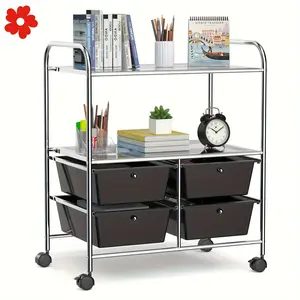 New 4 drawer Rolling Storage Cart Shelf Scrapbook Paper Office Office storage and desktop accessories