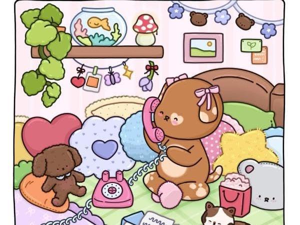 Berrie Coloring Volume 3: Cute and Cozy Coloring Book for Adults & Kids Featuring Easy to Color Animal Illustrations and Adorable Scenes