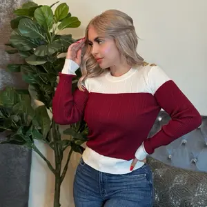 Gold Button Sweater - Stylish and Comfortable Knitwear for Everyday Wear