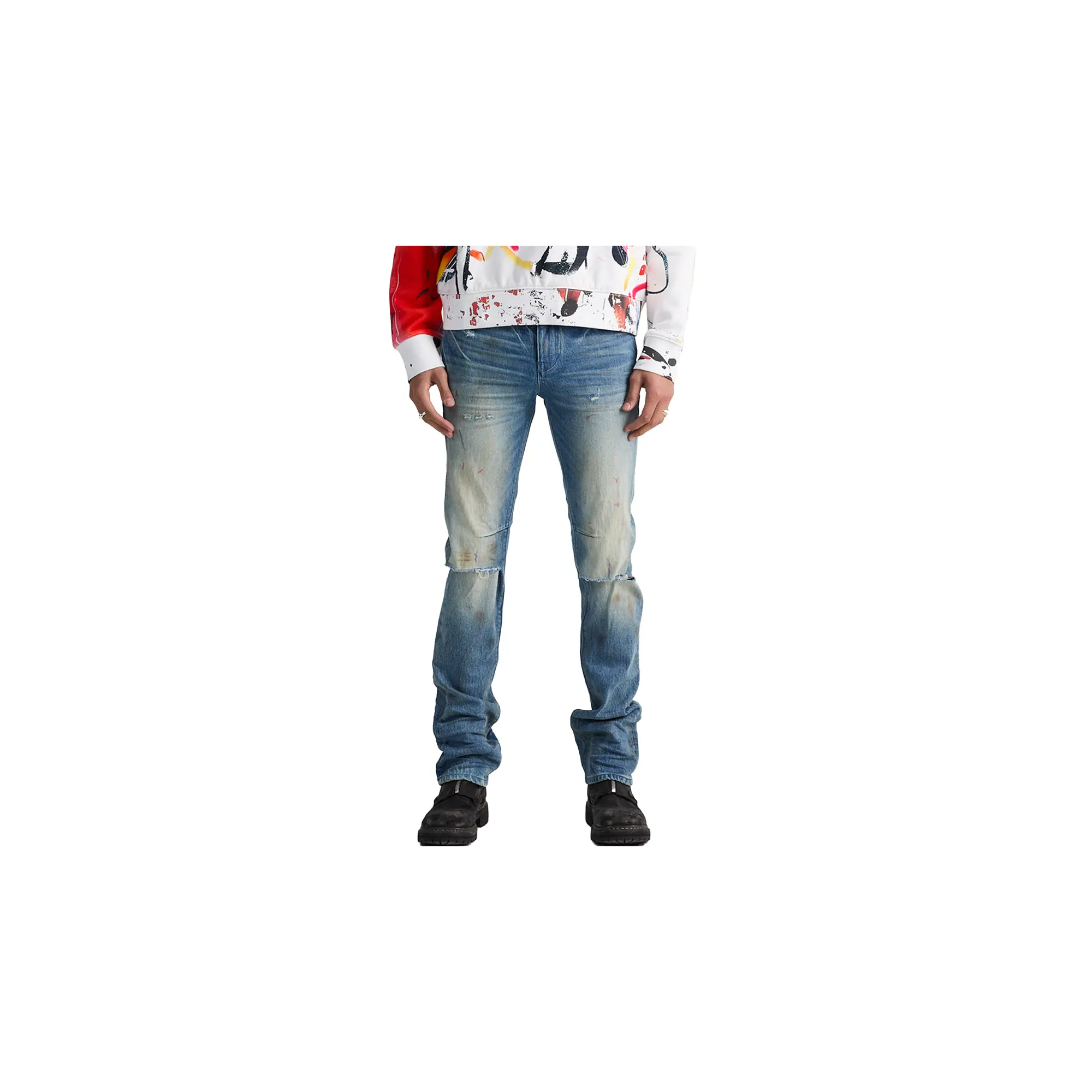 Olivier Stacked Jeans "Muddy Sky" MLFQD1070 B1838MDSKY