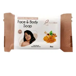 Turmeric Face & Body Soap 4oz - Handmade with Love for 7 Days Results Skin Repair Cleanser Daily Cleansing