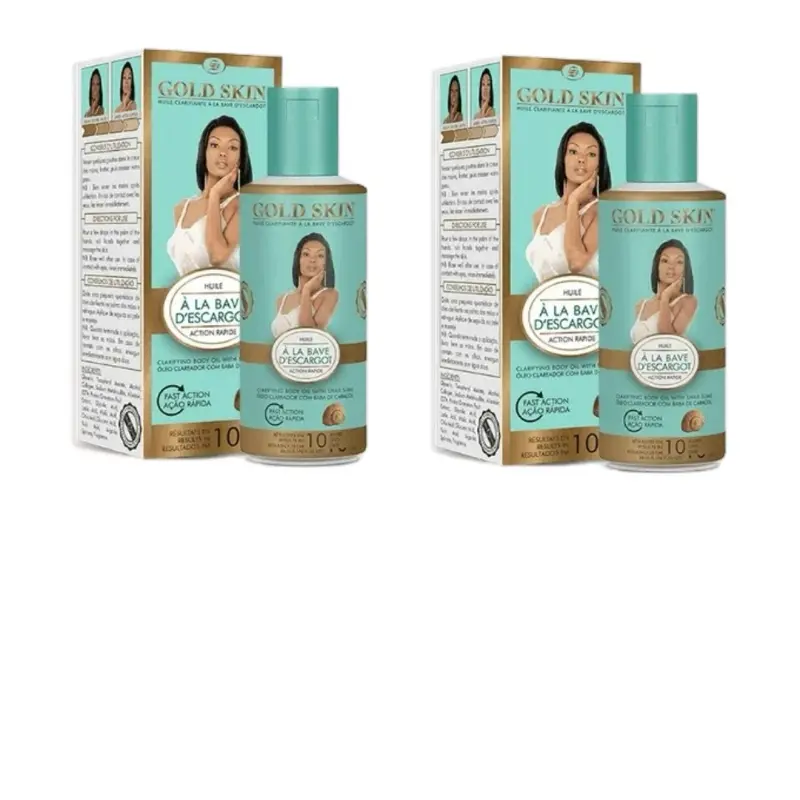 Gold Skin Clarifying Body Oil with Snail Slime 70 ml Set of 2 - Skin Clarifying Formula Moisturize