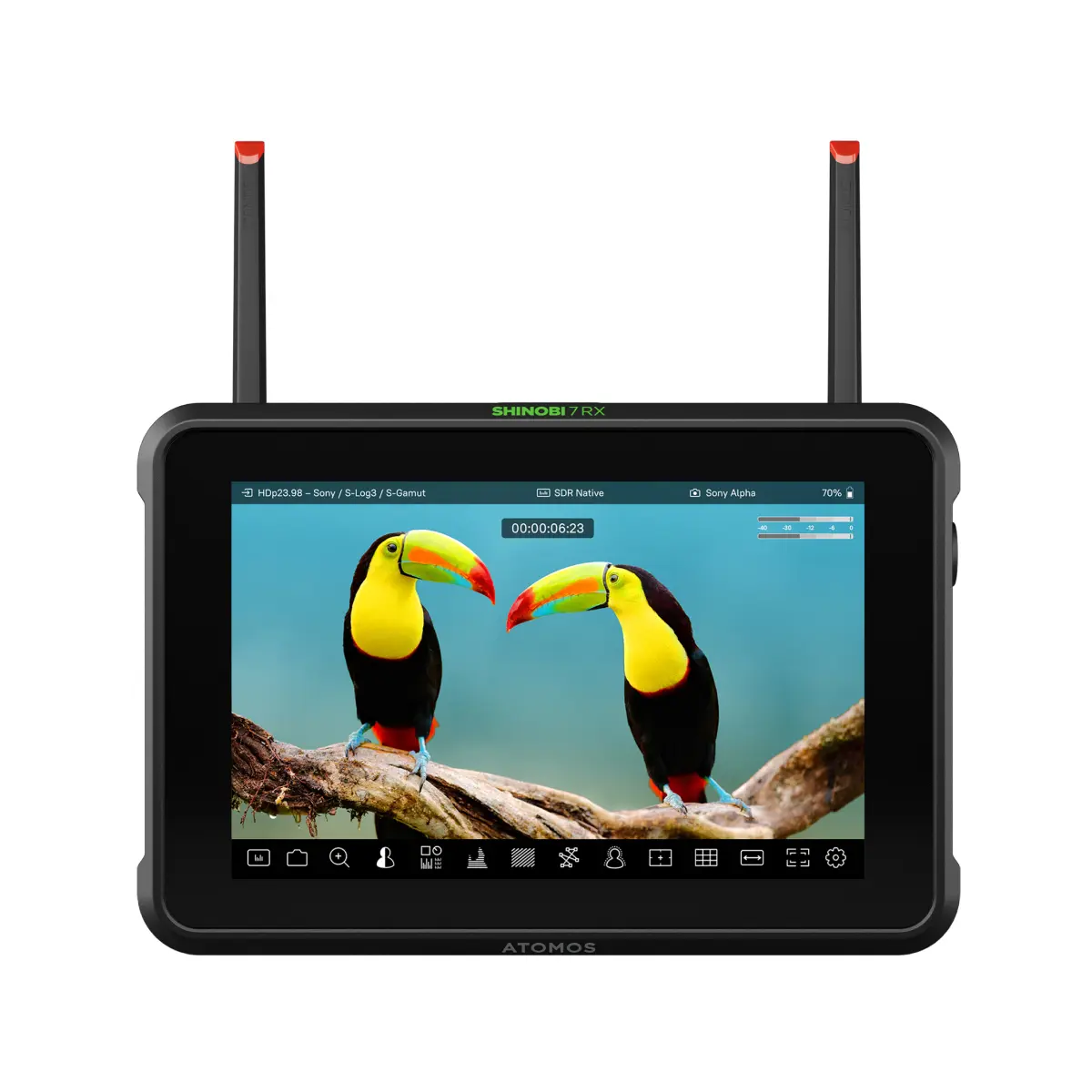 Atomos Shinobi 7 RX 7" Full HD Touchscreen HDR On-Camera Monitor with Wireless Capabilities, 3G-SDI/HDMI Support, Camera Accessories for Photography & Electronics