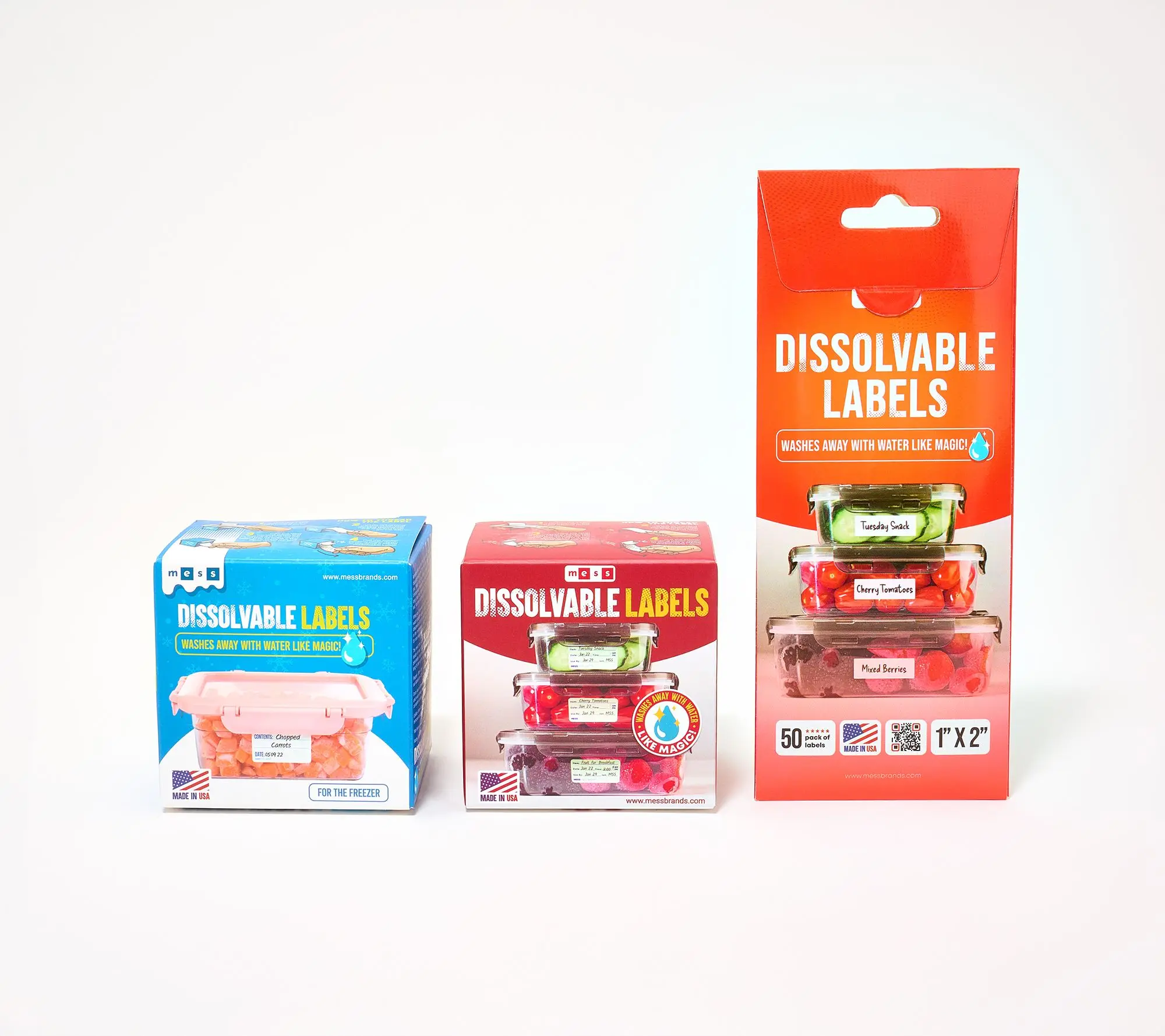 Mess Brands Set of 3 Essential Dissolvable Labels Mess Brands Set of 3 Essential Dissolvable Labels