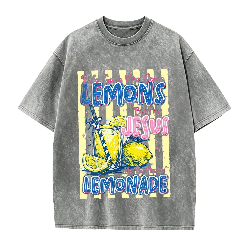 Washed T-shirt-Grey