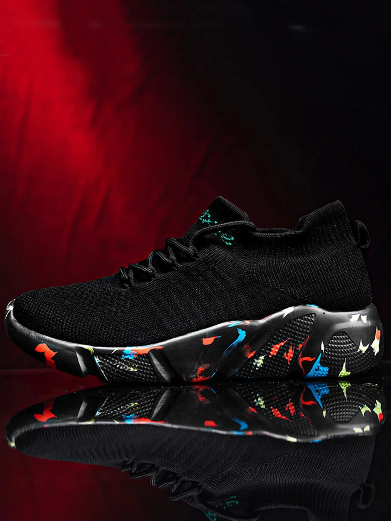 Letter Low Top Mens Sneakers, Comfortable Sports Men's Sneakers, Round Toe Shoes for Daily Wear, Perfect Gift for Dad