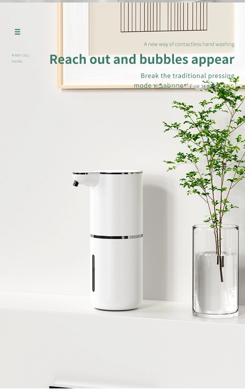 Automatic Soap Dispenser, Refillable Cosmetic Pump Dispenser, Non-Contact Automatic Sensor Foam Soap Dispenser, USB Rechargeable, Touchless Automatic Liquid Foam Dispenser for Bathroom and Kitchen, Hot Easter Sale!