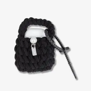 Knit Earbud / AirPods® Pouch - Black