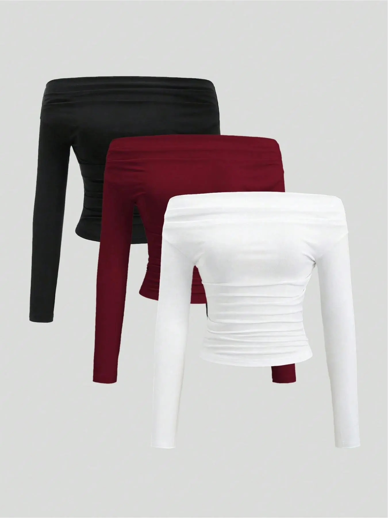 Women's Casual Fitted Pullover Long Sleeve Knit Top Set, Fashion Knit Clothing, Knitwear Fall Winter Chic Fashion, Slim Fit Design, Graphic Plain Color, Three-Piece Womenswear, Lady
