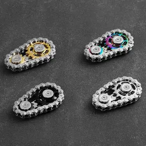 Sprockets Chain Fidget Toy, Desk Meeting Gadget Gift for Adhd, Add, Autism, Stress & Anxiety Relief, Perfect Office & Home Use, Stress Relieving Accessory