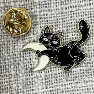 Kitty Moon Love Pin