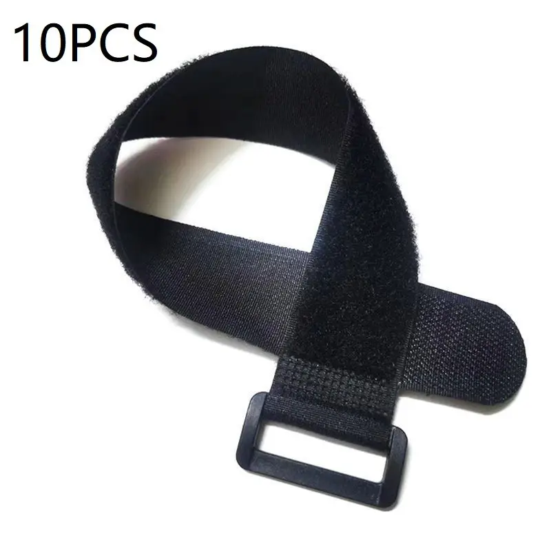 10-Piece Velcro Cable Management Straps, Durable Nylon Hook-And-Loop, Anti-Slip Wear-Resistant, Reusable Organizer for Home Office Car, Cable Organizers for Cords, Cord Organizer