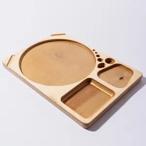 Birch Wood Decorative Tray | Handcrafted Organizer