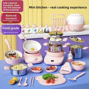 Mini Kitchen Cooking Set Safe for Toddlers with Real Cooking Tools Simulation Utensils Perfect Toy Gift for Boys Girls Birthday Present Idea - High Speed Rc