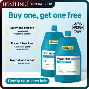 【Buy 1 get 1 free】 Honlink Polypeptide Keratin HairRestoring Cream--For Hair Repair and Growth,Anti-HairFall,HydratingSmooth,Conditioner Shampoo,CorrectiveHaircare Moisturize Smoothing