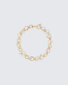 Candace Metal Mix T-Bar Choker