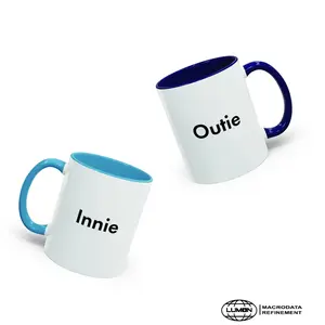 Innies & Outies Mug Severance, Lumon Industries Mug, Macrodata Refinement, Severance Mug Two-Tone Coffee Mug, Lumon Movie Inspired Mug, Lumon Fan Gift