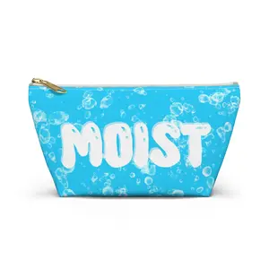 "Moist" Accessory Pouch, Fun Makeup Bag, Travel Organizer, Cute Gift, Bubble Pattern Pouch