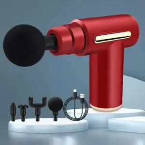 Handheld 12 Replacement Head Percussion Massage Gun, USB Rechargeable, Pounding Massager, Ideal Gift for Athletes, Family, and Friends.