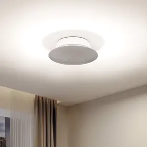 Homelist YX Indirect Lighting Ceiling Light, Compact 8" Flush Mount Ceiling Light, Dual-Core Eye Protection Ceiling Light Fixture, CRI 97, Fast Installation