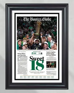 2024 Boston Celtics NBA Champions 'Sweet 18' Newspaper