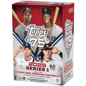 2026 Topps Series 1 Blaster Box-2-3 Spring Training Parallels- Sports Trading Cards