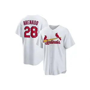 The 2024 white jersey for the St. Louis Cardinals men's team features Nolan Arenado.