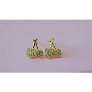Dainty Cherry Studs