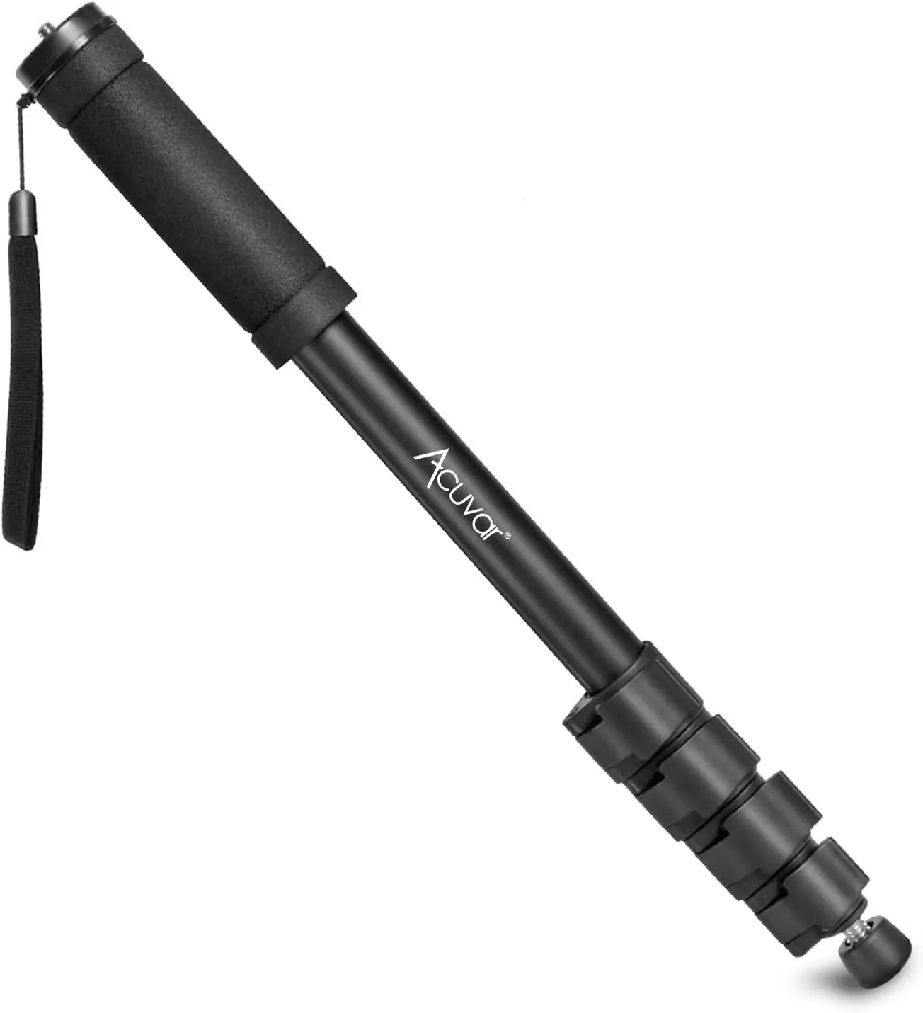eDealz 62" Inch Monopod with Integrated Safety Strap and 4 Section Extending Pole for All Digital Cameras, DSLR, Mirrorless, Compact Cameras