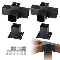 4 PCS - 4-Way - 4''x4''