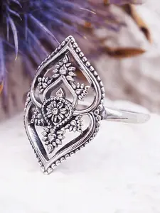 Vintage Hollow out Flower Design Ring,  Unique Design Flower Decor Ring for Women, Jewelry for Party, Daily Clothing Decor for Girl, Fashion Accessory, Rose Flower Ring, Elegant Ring, Vintage Rings