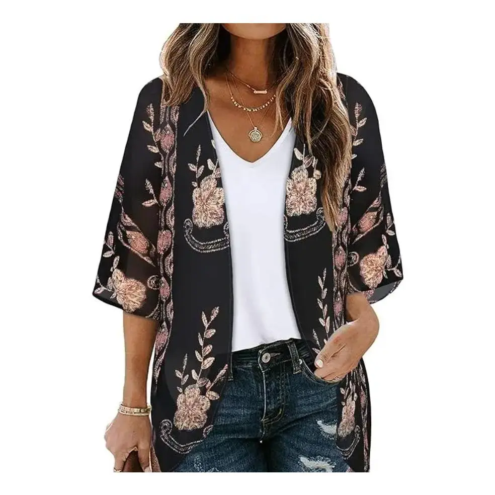 Black Vintage Flower