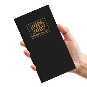 Pocket Calendar 2026-2027 for Purse, Two Year Monthly Planner Pocket Size, Jan 2