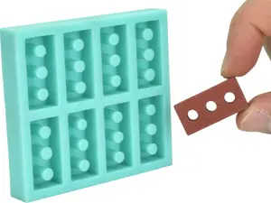 Miniature Brick Mold – Premium Silicone Rubber Mold for Casting Mini Cement Bricks, Resin, Wax, and Plaster – Ideal for Diorama, Dollhouse, Model Train Layout, Mini Construction Projects – Reusable, Easy Release
