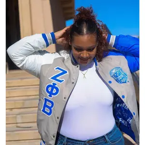 Grey Zeta Bomber Jacket Custom Lining