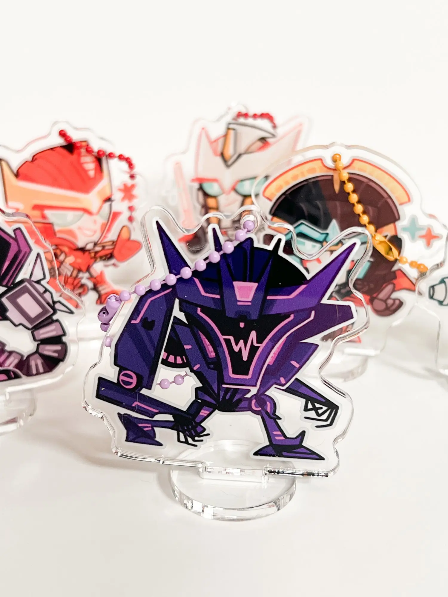 TRANSFORMERS PRIME, G1, ETC. STANDEE KEYCHAINS 2" TRANSFORMERS PRIME, G1, ETC. STANDEE KEYCHAINS 2"