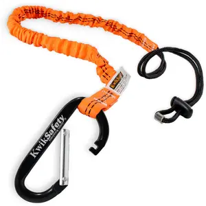 KwikSafety TENTACLE Light Duty Retractable Bungee Tool Lanyard w/ Carabiner Clip - Model No.: KS7901