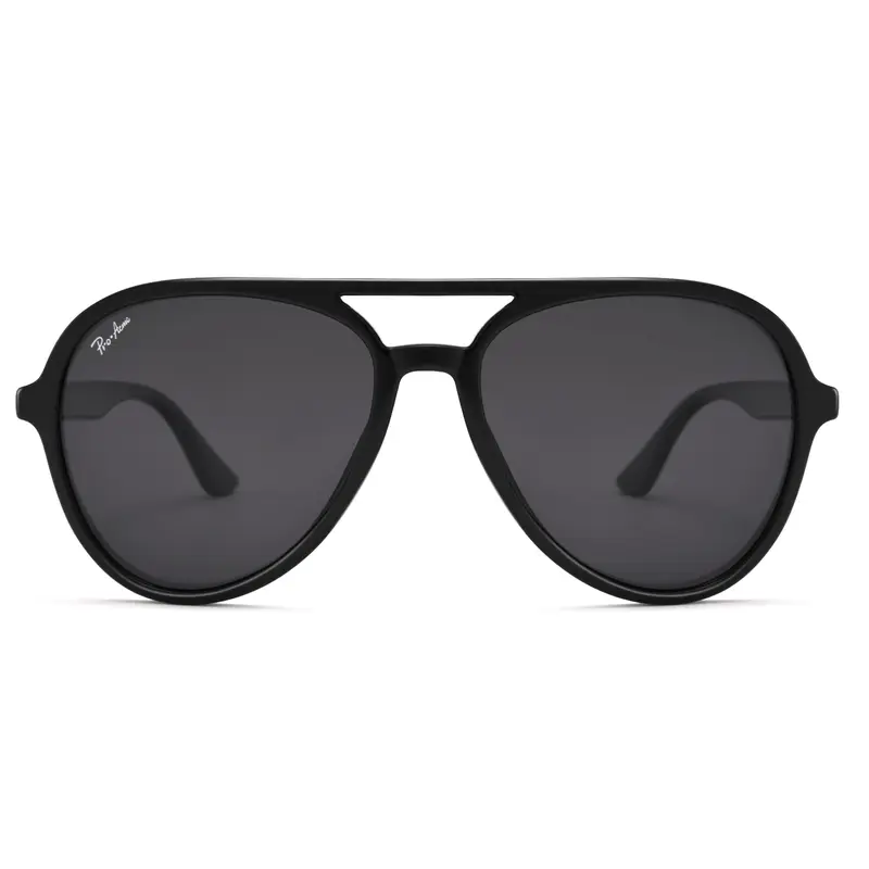 Pro Acme Retro Polarized Aviator Sunglasses – UV400, 70s Vintage Style, Trendy Unisex Shades