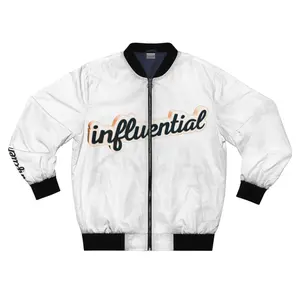 Be About It Script Men's Bomber Jacket | Lightweight Streetwear Jacket | Casual Zip-Up Outerwear