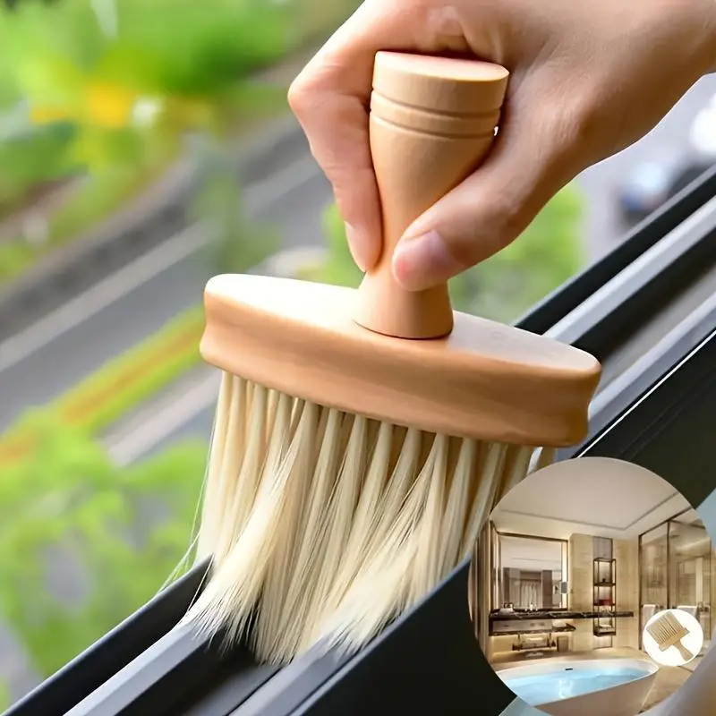 1pc Versatile 6.18" Groove Cleaning Brush - Ideal for Windows, Desks & Kitchens - Durable Plastic, Perfect for Home & Hotel Use - Household Cleaning Tool