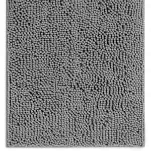 Door Mat, Super Absorbent Microfiber Doormat, Washable Mat for Muddy Paws,  Pet Rug, Non Slip Rugs for Entryway, Dirt Trapper for Wet Shoes and Paws (Medium, Shadow)