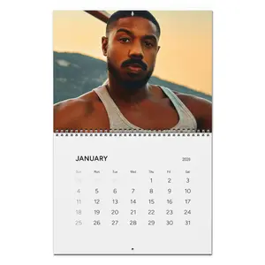 Michael B. Jordan 2026 Wall Calendar, Actor Photo Grid Calendar, Premium Yearly Planner for Home Office Decor, Unisex Gift for Movie & TV Fans, Unique Holiday Gift