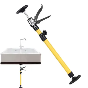 2-Pack 90 lbs Load-Bearing Telescopic Support Rods - ABS Metal Construction, Adjustable Manual Steel Joint with Non-Slip Grip, Easy No-Drill Installation for Cabinets, Stairs, Doors & Panels