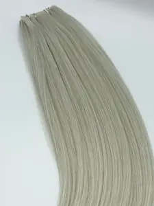 ALT Hair Extensions Breve 18” Platinum Micro Weft Weight 60g Color 1006 Silicone-Free Double-Drawn Full Cuticle Alignment Natural Strength and Luster
