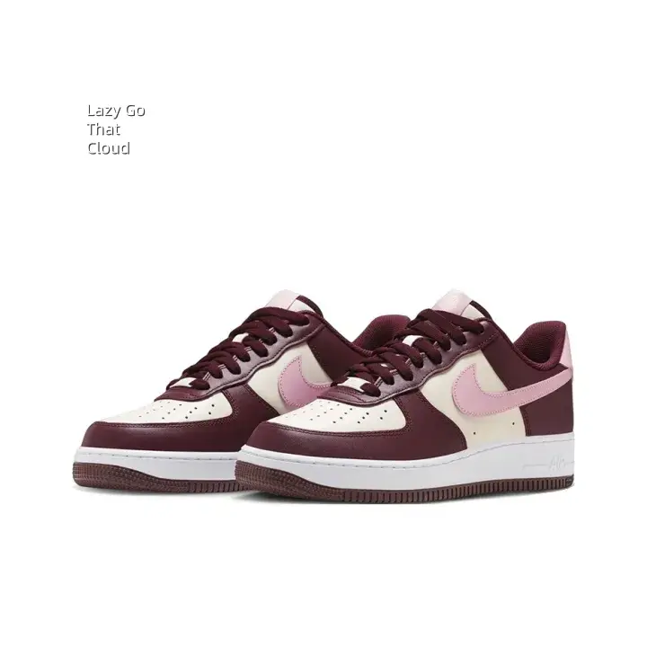 Burgundy Cream Soft Pink Tri-Tone Smooth Leather Low Top Platform Skate Sneakers, Vintage Muted Aesthetic Cushioned Flat Casual Shoes, Multi-Color Block Footwear for Campus Date Daily Commute Unisex Soft Trendy Outfits