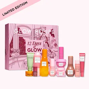 Glow Recipe 12 Days of Glow Skincare Set - Limited Edition Skincare Bundle, 12-Piece Kit