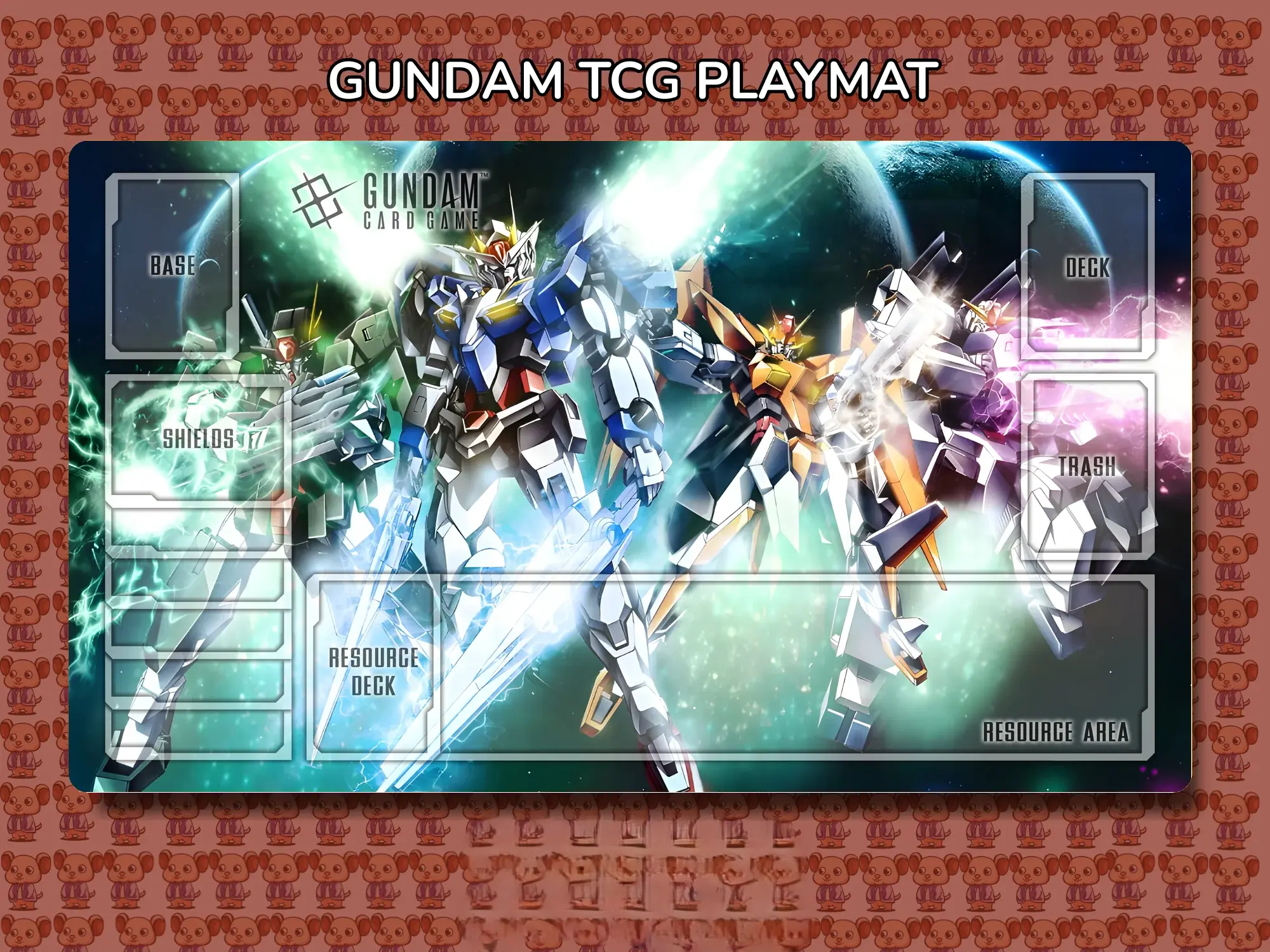 Gundamm TCG Playmat, Desk Mat XXL Gaming Computer Pad