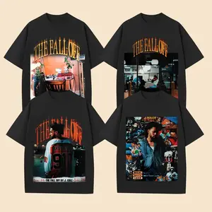 [Collection] J. Cole - The Fall-Off Album Graphic High-quality, Soft Washed Cotton T-Shirt, Disc 29, Disc 39 Hip-Hop Shirt, The Fall-Off Album Jermaine Lamarr Cole Fan Graphic Tee, Dreamville Cole Wo